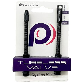 パナレーサー｜Panaracer チューブレスバルブ【2本入】(黒/80mm)TLV-44-B