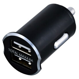 セイワ｜SEIWA CORPORATION 車内用品　シガーソケット充電器　パワープラグ　USB2ポート　カーチャージャー　DC12／24V　自動識別IC機能搭載 F325