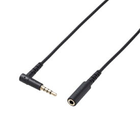 ELECOM｜エレコム 1m イヤホン ヘッドホン 延長コード マイク対応 3.5mmステレオミニプラグ ブラック AV-354P10BK