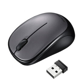 サンワサプライ｜SANWA SUPPLY マウス (Chrome/Mac/Windows11対応) ダークシルバー MA-WBS311DS [BlueLED /無線(ワイヤレス) /3ボタン /USB]