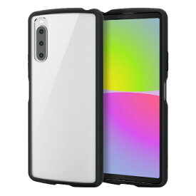 ELECOM｜エレコム Xperia 10 IV（SO-52C/SOG07）/ハイブリッドケース/TOUGH SLIM LITE/フレームカラー/背面クリア ブラック PM-X222TSLFCBK