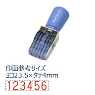 シヤチハタ｜Shachihata 回転ゴム印 欧文6連 ゴシック体 4号 エルゴグリップ CF-64G