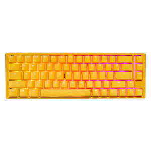 DUCKYb_bL[ Q[~OL[{[h One 3 RGB SF 65%(ÉԎEpz) Yellow Ducky dk-one3-yellowducky-rgb-sf-silentred [L /USB]