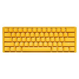 DUCKY｜ダッキー ゲーミングキーボード One 3 Mini 60%(静音赤軸・英語配列) Yellow Ducky dk-one3-yellowducky-rgb-mini-silentred [有線 /USB]