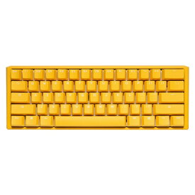 DUCKY｜ダッキー ゲーミングキーボード One 3 Mini 60%(シルバー軸・英語配列) Yellow Ducky dk-one3-yellowducky-rgb-mini-silver [有線 /USB]