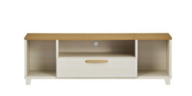 関家具｜SEKI FURNITURE テレビボード クック4 361526 ホワイト&ナチュラル【キャンセル・返品不可】