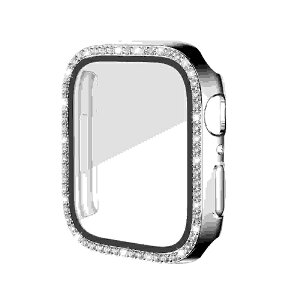 �A�C�L���[���{�biQ Labo Apple Watch 45mm�p �t���K���X�t���@PC�J�o�[�@�X�g�[�� �V���o�[ AW-GLPCS45-SV