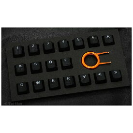TAI-HAO｜タイハオ 〔キーキャップ〕US配列用 Rubber Gaming Backlit 18キー ブラック th-rubber-keycaps-black-18