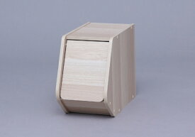 IRIS OHYAMA｜アイリスオーヤマ スタックボックス 扉付きタイプ（ナチュラル/約幅20×奥行38.8×高さ30.5cm）