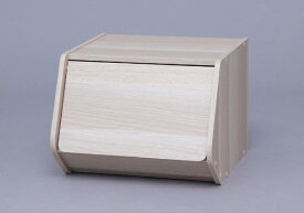 IRIS OHYAMA｜アイリスオーヤマ スタックボックス 扉付きタイプ（ナチュラル/約幅40×奥行38.8×高さ30.5cm）