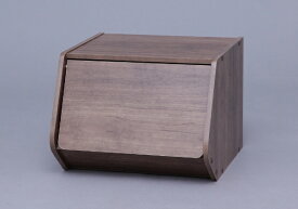 IRIS OHYAMA｜アイリスオーヤマ スタックボックス 扉付きタイプ（ブラウン/約幅40×奥行38.8×高さ30.5cm）