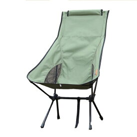 S’more｜スモア Alumi High-back Chair アルミ ハイバック チェア(約56×65×85cm/アーミーグリーン) SMOFT002HBCaFkha