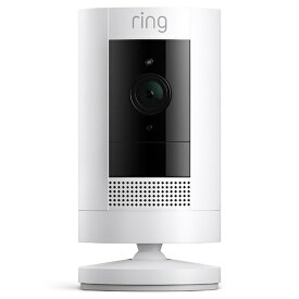 Amazon｜アマゾン Ring Stick Up Cam Battery（スティックアップカム バッテリー） 外出先からも見守り可能なクラウドホームセキュリティー、屋内外で使える充電式カメラ（Works with Alexa認定） B09HSP95NG [無線 /暗視対応 /屋外対応]