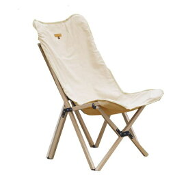 【エントリーで最大全額ポイント還元｜7/18迄】 S’more｜スモア Woodi Pack Chair ウッディ パック チェア(53×58×81cm/ベージュ) SMORSPC001AFBEG