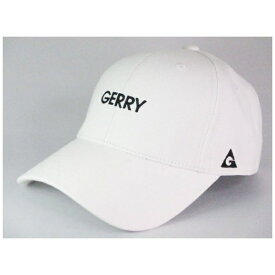 GERRY｜ジェリー 男女兼用キャップ 刺繍 6方CAP(フリーサイズ：57.5cm/ホワイト) 12GER-146