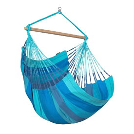 LA SIESTA｜ラシエスタ ハンモックチェア コンフォート ハバナ【屋内向け・一人用】(Lサイズ/ラグーン/ブルー) HAL18