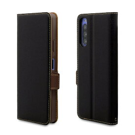 ラスタバナナ｜RastaBanana Xperia 10IV(SO-52C/SOG07) 薄型手帳ケース サイドマグネット ブラック×ダークブラウン 6959XP104BO