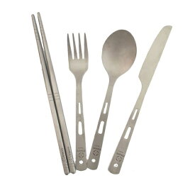 S’more｜スモア Titanium Cutlery Set チタニウム カトラリー セット SMOrsUT001CSaFslv