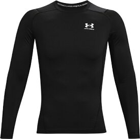 アンダーアーマー｜UNDER ARMOUR メンズ UAヒートギアアーマー ロングスリーブ シャツ UA HG Armour Comp LS(LGサイズ/Black×White) 1361524