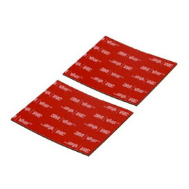 エーモン工業｜amon 3983　超強力両面テープ　（ドライブレコーダー・ETCアンテナなどに）　耐熱　黒色　サイズ：幅75mm×長さ60mm×厚さ1.14mm／2枚入り 3983