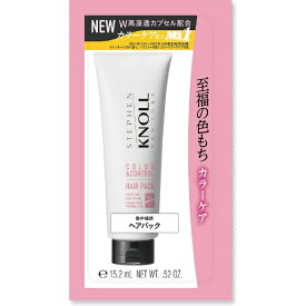 KOSE｜コーセー STEPHEN KNOLL（スティーブンノル）カラーコントロール ヘアパックW トライアル 15g