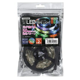 YAZAWA｜ヤザワ テープライト　レインボー　2m　LED　TPL012RB