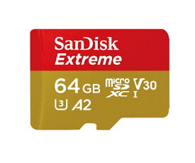 【まとめ買いで最大10%OFFクーポン(12/31まで)】 サンディスク｜SanDisk SanDisk Extreme microSDXC UHS-Iカード 64GB SDSQXAH-064G-JN3MD SDSQXAH-064G-JN3MD [Class10 /64GB]