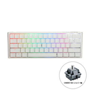 DUCKY�b�_�b�L�[ �Q�[�~���O�L�[�{�[�h One 3 Mini 60% Classic(�p��z��) �s���A�z���C�g dk-one3-classic-pw-rgb-mini-silver [�L�� /USB]