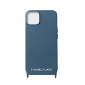ROA｜ロア iPhone 13 PHONENECKLACE ハンドチェーン付シリコンケース ブルー PN23258i13BL