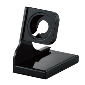 ELECOM｜エレコム Apple Watch ( アップルウォッチ ) 充電器用 卓上 スタンド 縦置き Ultra / SE ( 第2世代 / 第1世代 ) / Series 8 7 6 5 4 3 [ 49mm 45mm 44mm 42mm 41mm 40mm 38mm ] 全機種対応 スリム ブラック AW-DSCHPBK