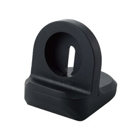 ELECOM｜エレコム Apple Watch ( アップルウォッチ ) 充電器用 卓上 スタンド 横置き シリコン製 Ultra / SE ( 第2世代 / 第1世代 ) / Series 8 7 6 5 4 3 [ 49mm 45mm 44mm 42mm 41mm 40mm 38mm ] 全機種対応 コンパクト ブラック AW-DSCHSBK