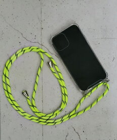 Acro’s｜アクロス iPhone 12/12Pro ネックショルダー付クリアケース4 イエロー AIC22-SH12-04