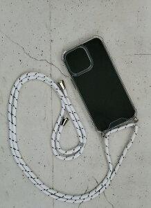 Acro�fs�b�A�N���X iPhone 13 Pro �l�b�N�V�����_�[�t�N���A�P�[�X2 �z���C�g AIC22-SH13P-02