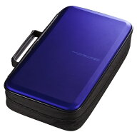 サンワサプライ｜SANWA SUPPLY Blu-ray/DVD/CD対応 セミハードケース 104枚収納 ブルー FCD-WLBD104BL[FC…