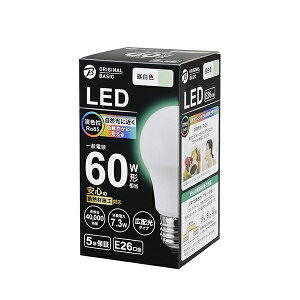 �y�܂Ƃߔ����ōő�10��OFF�N�[�|��(2/28�܂Łj�z ORIGINAL BASIC�b�I���W�i���x�[�V�b�N LED�d�� �����F LDA7N-G/SK60XOS [E26 /��ʓd���` /60W���� /�����F /1�� /�L�z���^�C�v]