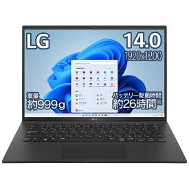 LG｜エルジー ノートパソコン gram オブシディアンブラック 14Z90Q-KA78J1 [14.0型 /Windows11 Home /intel Core i7 /メモリ：16GB /SSD：1TB /Office HomeandBusiness /2022年夏モデル]