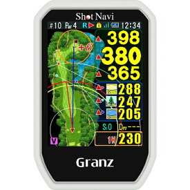 ショットナビ｜ShotNavi ハンディタイプ GPSゴルフナビ ショットナビ グランツ Shot Navi Granz(43.8×67.5×14mm/ホワイト) GRANZ WH【返品交換不可】