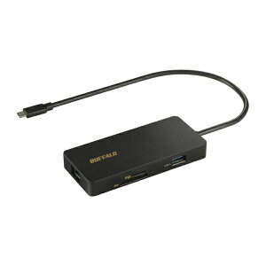 BUFFALObobt@[ mUSB-C IXX J[hXbgx2 / HDMI / LAN / USB-A / USB-Cx2nUSB PDΉ 85W hbLOXe[V ubN LUD-U3-CGCBK [USB Power DeliveryΉ]