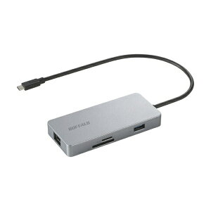 BUFFALObobt@[ mUSB-C IXX J[hXbgx2 / HDMI / LAN / USB-A / USB-Cx2nUSB PDΉ 85W hbLOXe[V Vo[ LUD-U3-CGCSV [USB Power DeliveryΉ]
