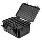 センチュリー｜Century Corporation 〔収納ケース〕3.5インチHDD×9台、2.5インチHDD/SSD×5台、M.2SSD×5枚 「裸族のハードなケース Guard PRO」 ブラック CRHC-004/BK