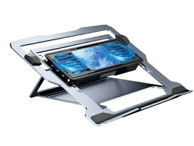 【エントリーで最大全額ポイント還元｜7/18迄】 COMPUCASE JAPAN｜コンピューケースジャパン ノートパソコンクーラースタンド [〜15.6インチ /USB-A接続] ヒートシンク＋冷却ファン2個搭載 agreen LZ20DC-GM