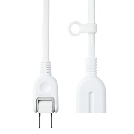 ELECOM｜エレコム 延長コード 電源タップ コンセント 0.1m 2P 1個口 ほこりシャッター 絶縁キャップ スイングプラグ 吊り穴タグ付 125V 15A 1500W テーブルタップ ホワイト T-X01-2101WH [0.1m /1個口]
