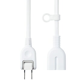 ELECOM｜エレコム 延長コード 電源タップ コンセント 5m 2P 1個口 ほこりシャッター 絶縁キャップ スイングプラグ 吊り穴タグ付 125V 15A 1500W テーブルタップ ホワイト T-X01-2150WH [5.0m /1個口]
