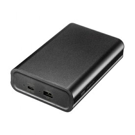 サンワサプライ｜SANWA SUPPLY USB Power Delivery対応モバイルバッテリー（PD60W） 20000mAh 付属ケーブル長： 1m ブラック BTL-RDC24 [USB Power Delivery対応 /2ポート]