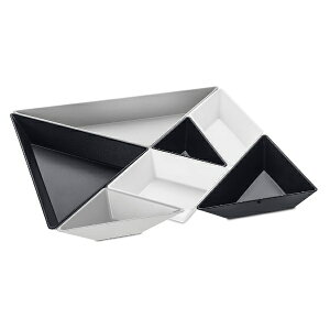 KOZIOL�b�R�W�I�� TANGRAM �Z�p���[�g�v���[�g(W31.5xD31xH3.4cm/�u���b�N) k0729