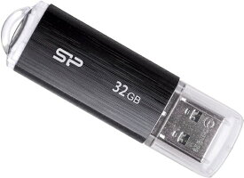 SILICONPOWER｜シリコンパワー USBメモリ Ultima U02(Mac/Windows11対応) ブラック SP032GBUF2U02V1K [32GB /USB TypeA /USB2.0 /キャップ式]