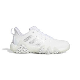 アディダス｜adidas 24.0cm レディース ゴルフシューズ ウィメンズ コードカオス22 EE相当(ホワイト×シルバーメタリック×クリアピンク ) LVL62【返品交換不可】