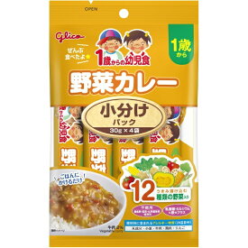 グリコ｜GLICO 1歳からの幼児食 小分けパック 野菜カレー 120g（30g×4袋）