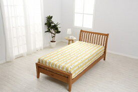 西川｜NISHIKAWA 【クイックシーツ】 Hej&Moi（ヘイアンドモイ） クイックシーツ PK21290059 ダブルサイズ(140×200×30cm/イエロー)
