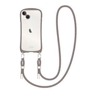 �i�`�������f�U�C���bNATURAL design iPhone 14 6.1�C���` /13 i.Color �V�����_�[�X�g���b�v�t HYD�P�[�X i.Color �J�J�I iP22-61-ICSH05